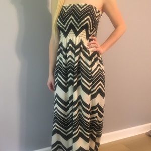 Chevron maxi dress